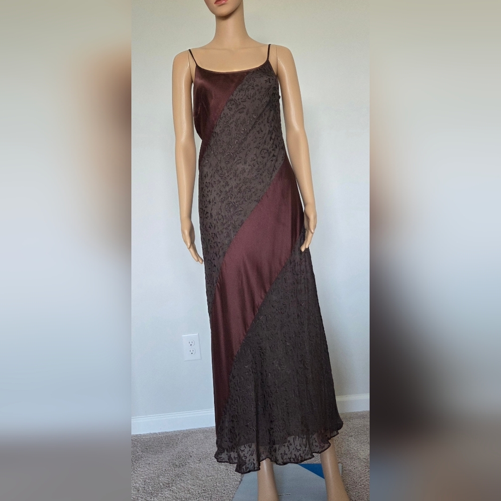CHRIS MCGLAUGHLIN Chic Brown Cocktail Dress 8